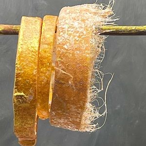 Matana handmade bangles gold leaf glass & resin